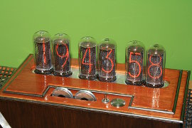 Click for a high-resolution version. IN-18 Nixie tube clock