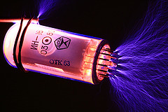 Nixie tube at 300 000 V